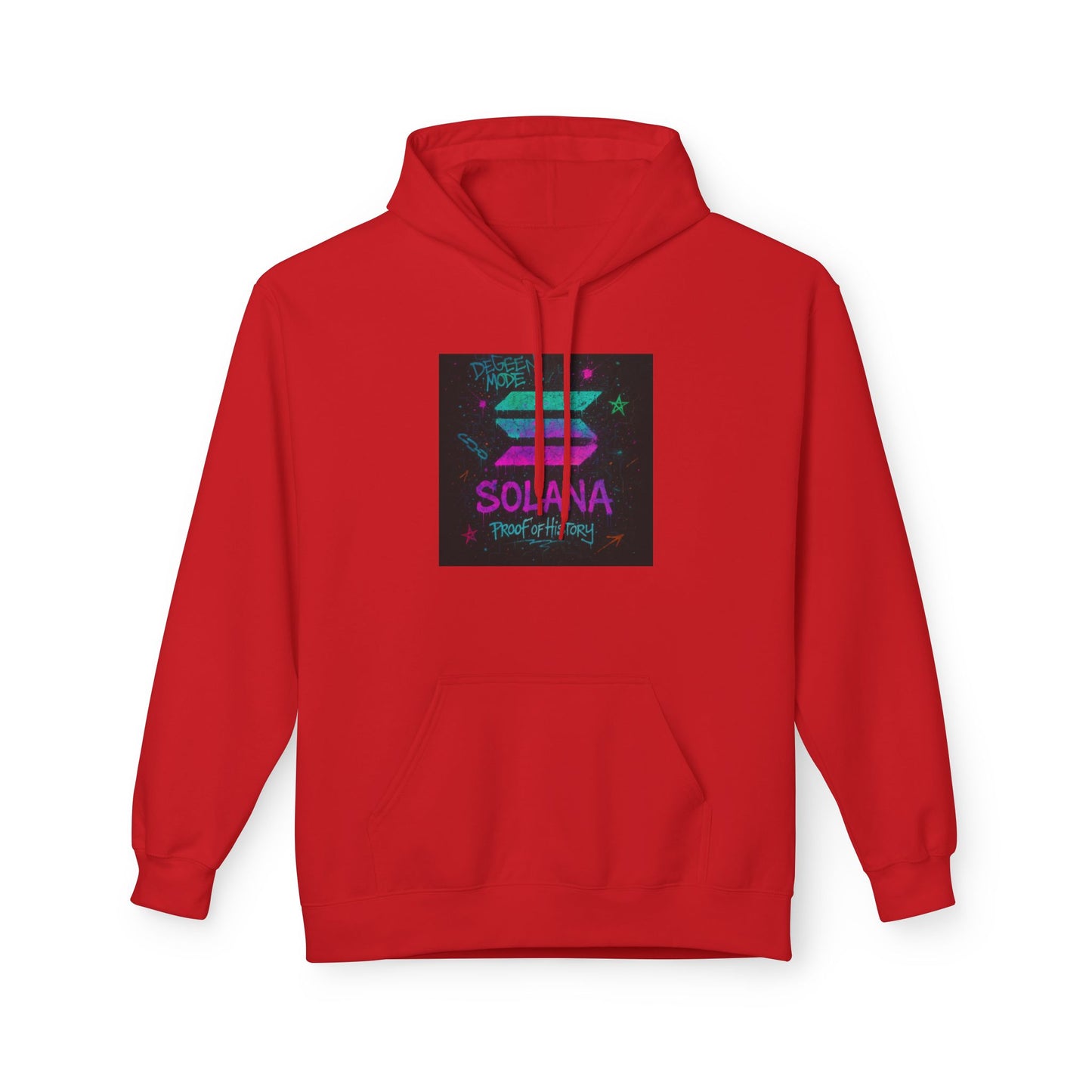 Solana Fleece Hoodie, Cozy Unisex Pullover, Great for Crypto Lovers, Gift for Gamers, Perfect for Chill Days, Easy Layering