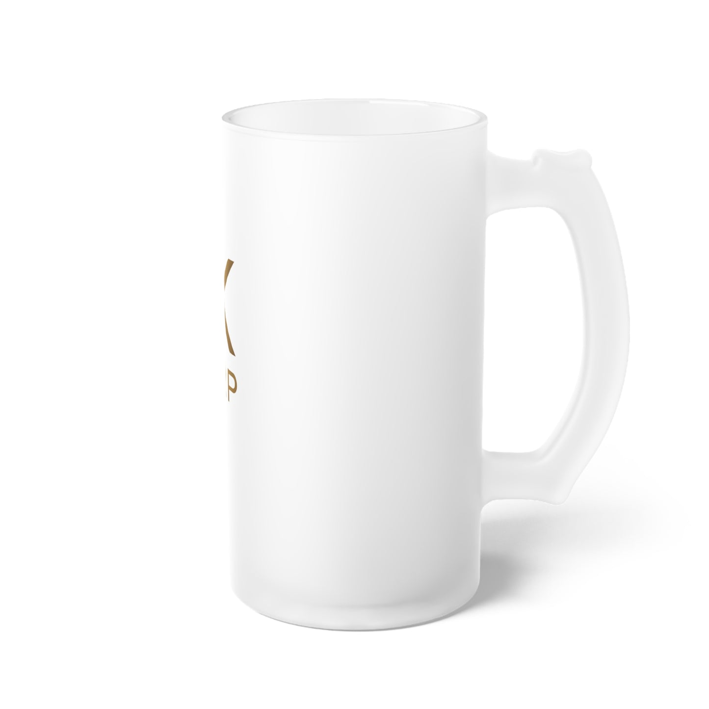 XRP Frosted Glass Beer Mug with XRP Logo - Perfect Gift for Cryptocurrency Enthusiasts, Craft Beer Lovers, Dad, Birthday, Holiday, Celebration