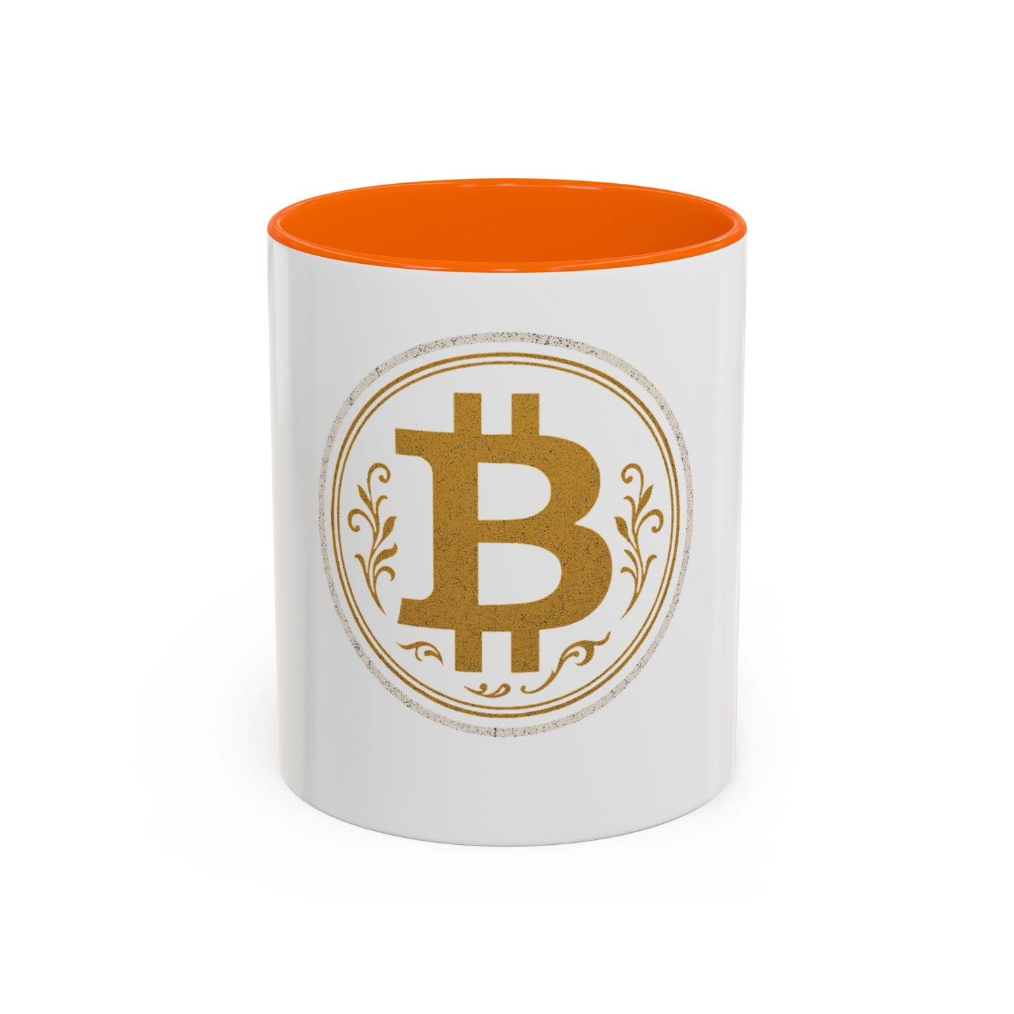 Bitcoin Accent Coffee Mug, Cryptocurrency Gift, Office Mug, Personalized Coffee Cup, Digital Currency Lover