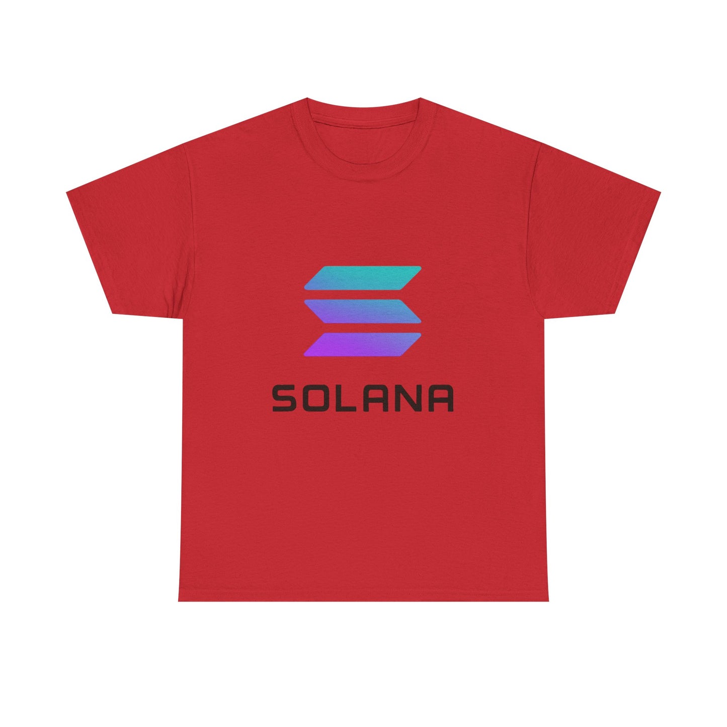 Solana Unisex Heavy Cotton Tee, Crypto Apparel, Gamer Shirt, Tech Enthusiast Wear, Unique Gift for Blockchain Lovers, Trending Fashion