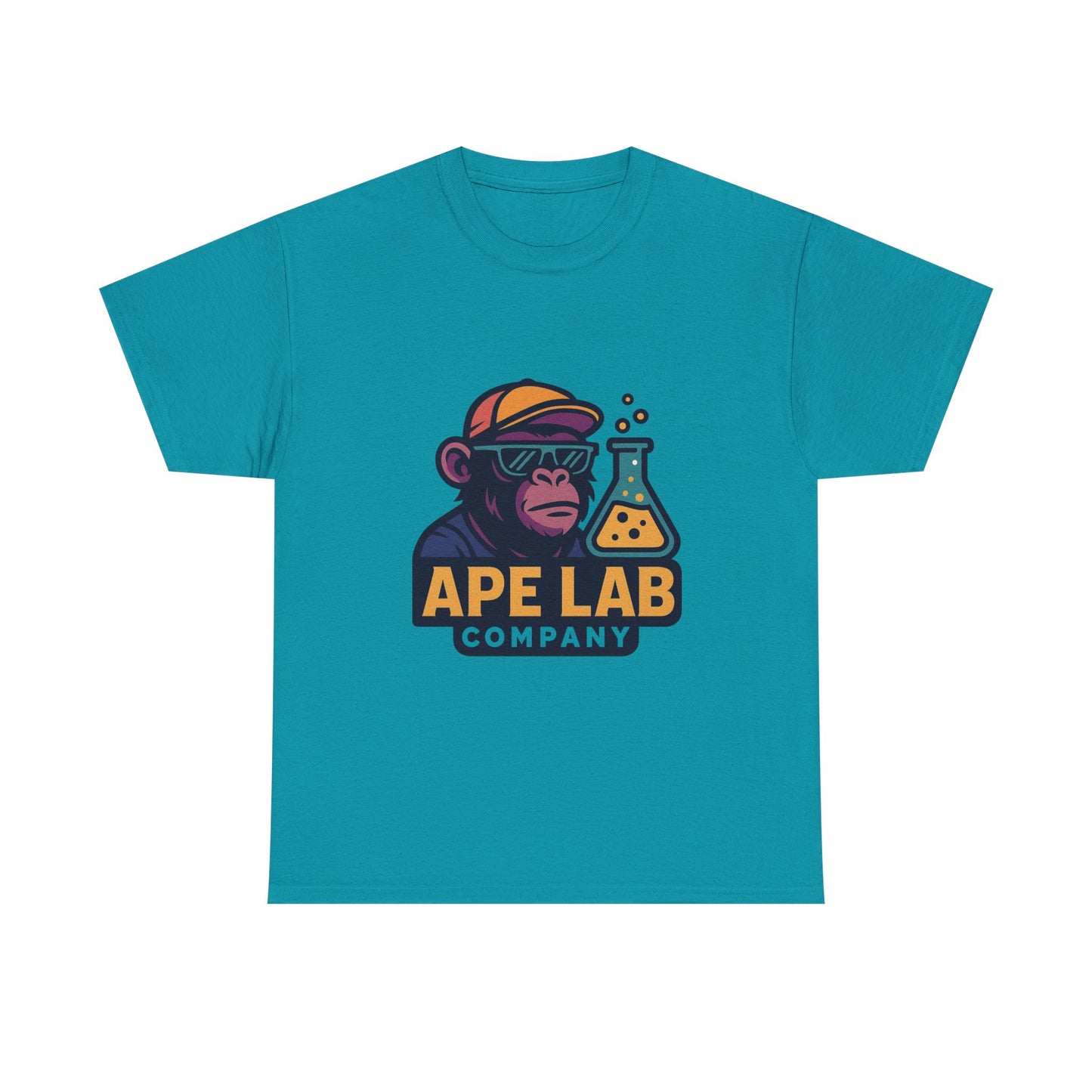 Ape Lab Company Unisex Heavy Cotton Tee - Fun and Stylish Tee for Science Lovers, Perfect for Casual Wear, Gifts, Birthdays, and Parties