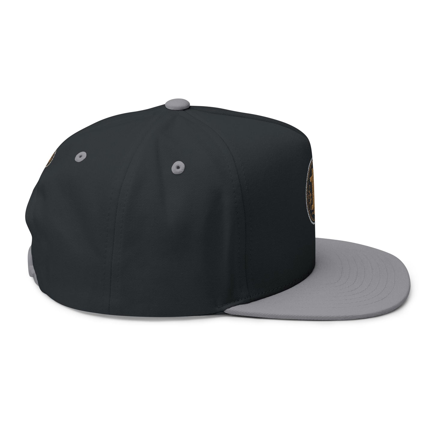 Bitcoin Embroidered Flat Bill Cap
