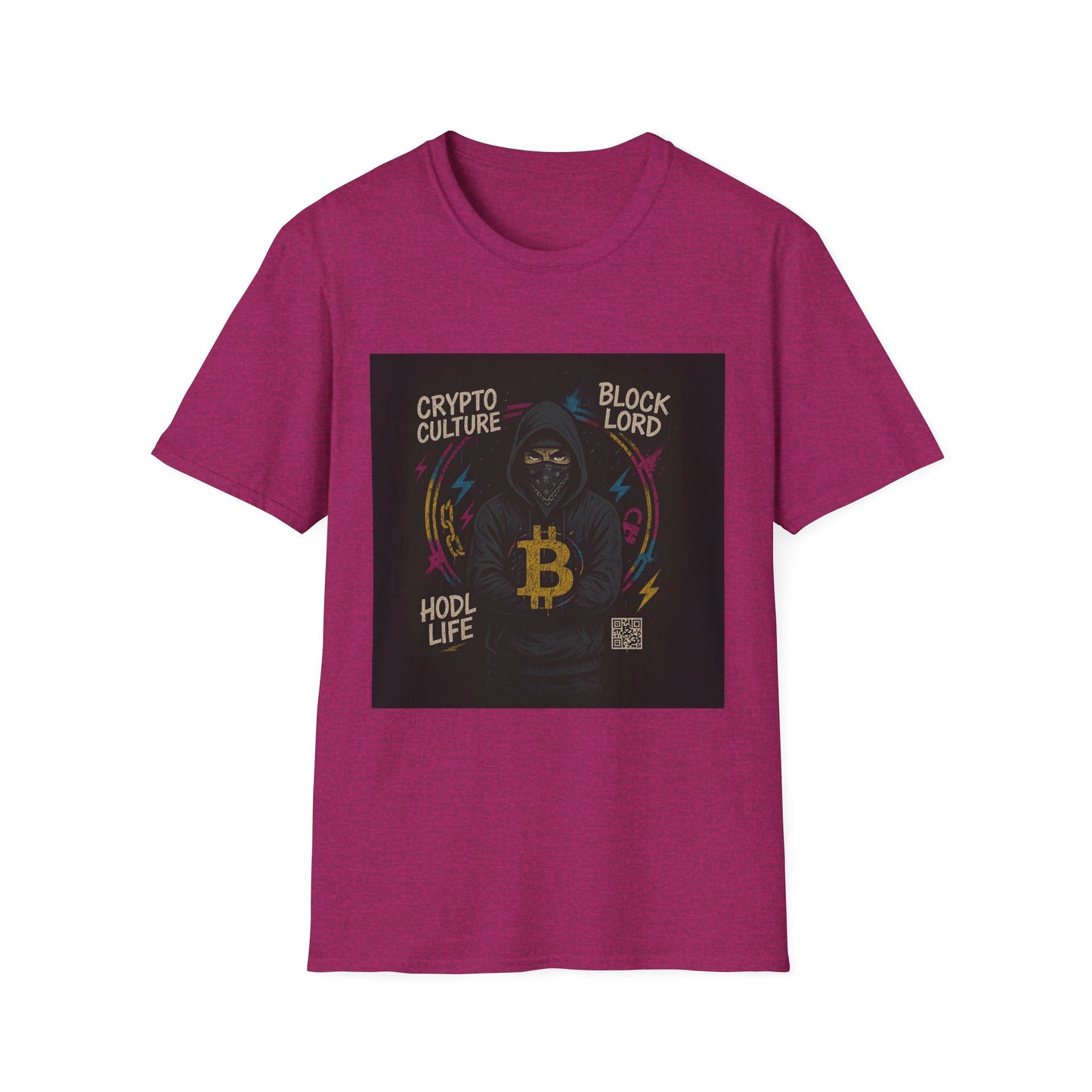 Crypto Culture Unisex Softstyle T-Shirt, Hodl Life Tee, Cryptocurrency Gift, Bitcoin Shirt, Block Lord Merch, Digital Asset Apparel