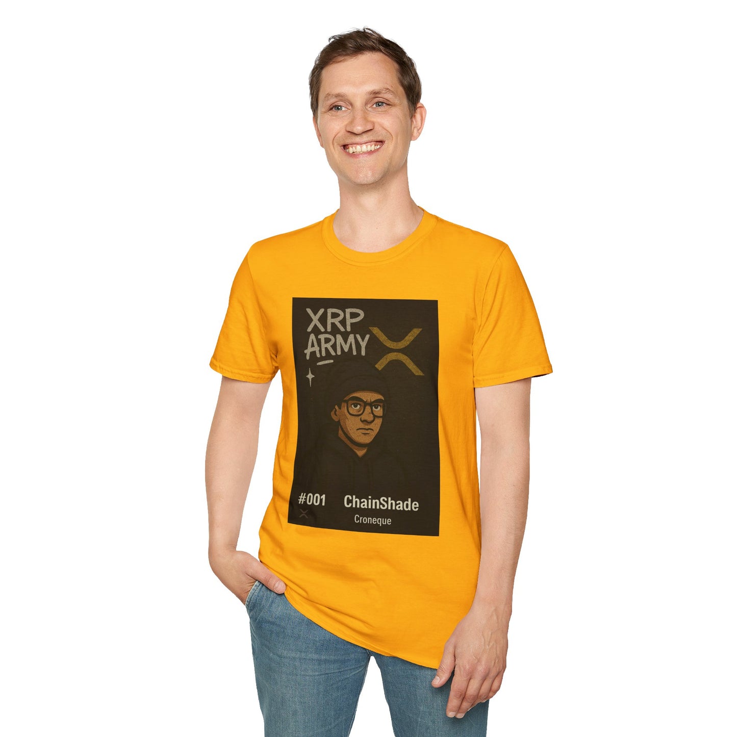 XRP Army Unisex Softstyle T-Shirt, Crypto Fashion Tee, Gift for Cryptocurrency Enthusiasts, Blockchain Apparel, Trendy Casual Wear