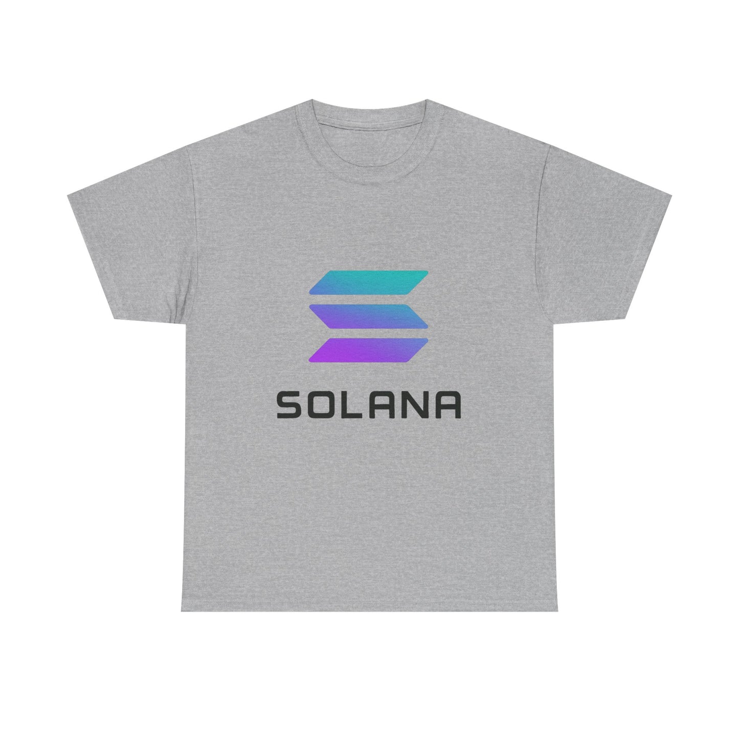 Solana Unisex Heavy Cotton Tee, Crypto Apparel, Gamer Shirt, Tech Enthusiast Wear, Unique Gift for Blockchain Lovers, Trending Fashion