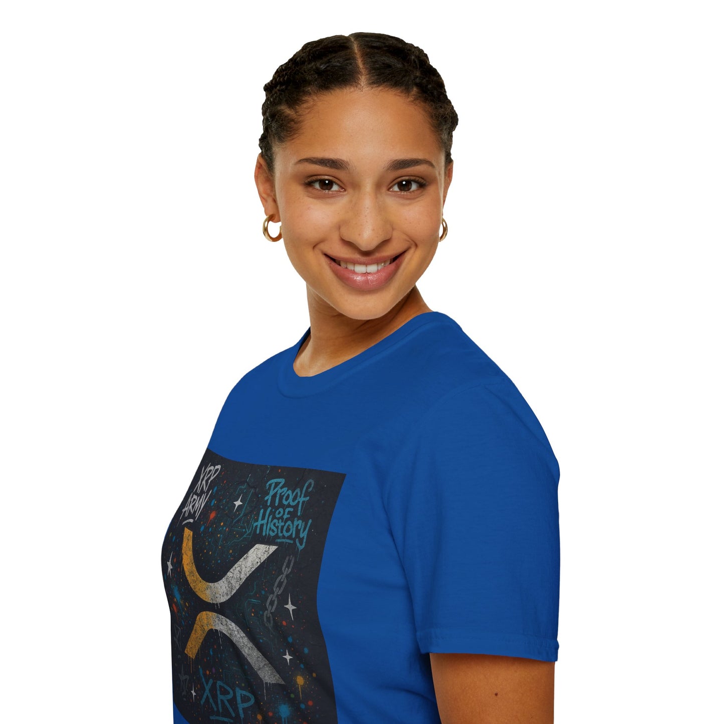 XRP Army Proof of History T-Shirt - Unisex Softstyle Tee for Crypto Enthusiasts, Gift for Blockchain Fans, Casual Wear, Crypto Merch