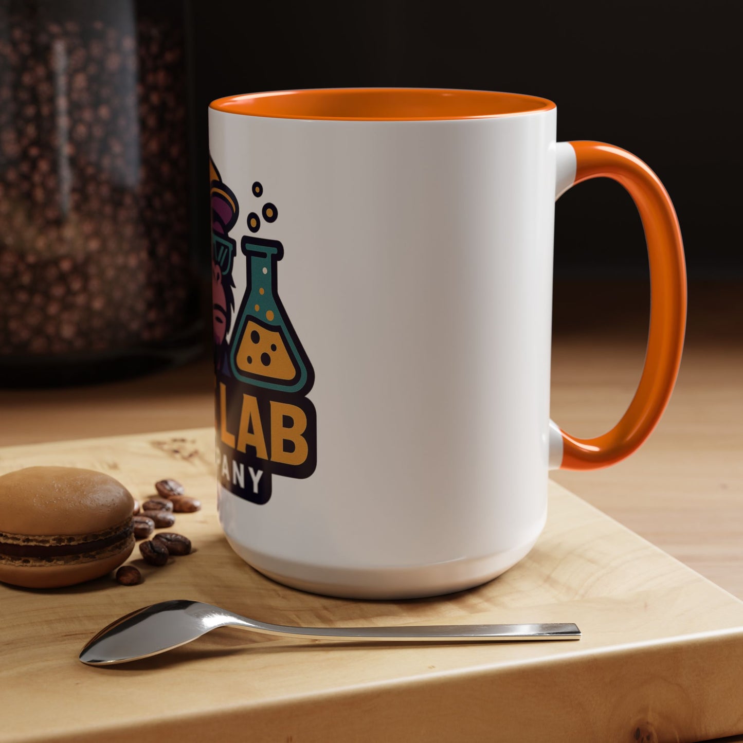 Ape Lab Accent Coffee Mug, Unique Gift, Scientist Drinkware, Birthday, Instant Collection, Office Decor, Customizable Design