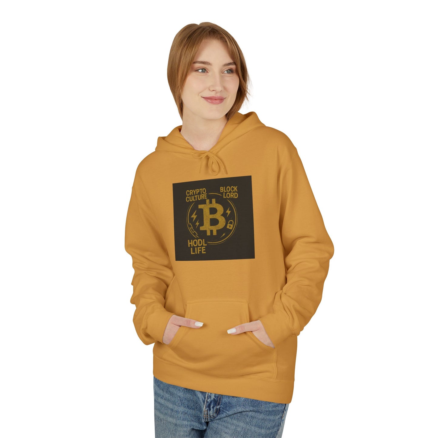 Bitcoin Hoodie of Life: Unisex Softstyle Fleece Hoodie, Casual Wear, Gift for Him/Her, Birthday, Everyday Comfort