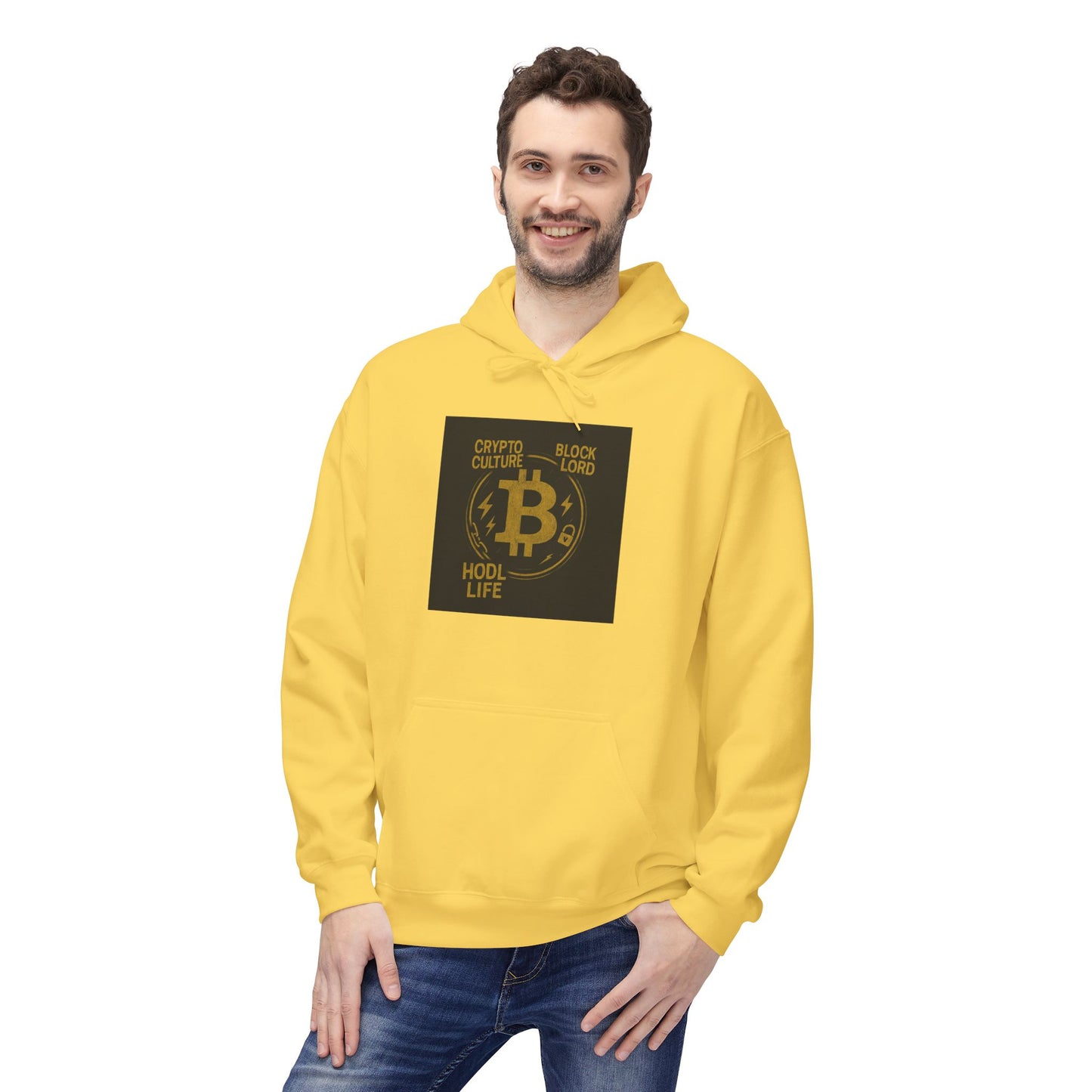 Bitcoin Hoodie of Life: Unisex Softstyle Fleece Hoodie, Casual Wear, Gift for Him/Her, Birthday, Everyday Comfort