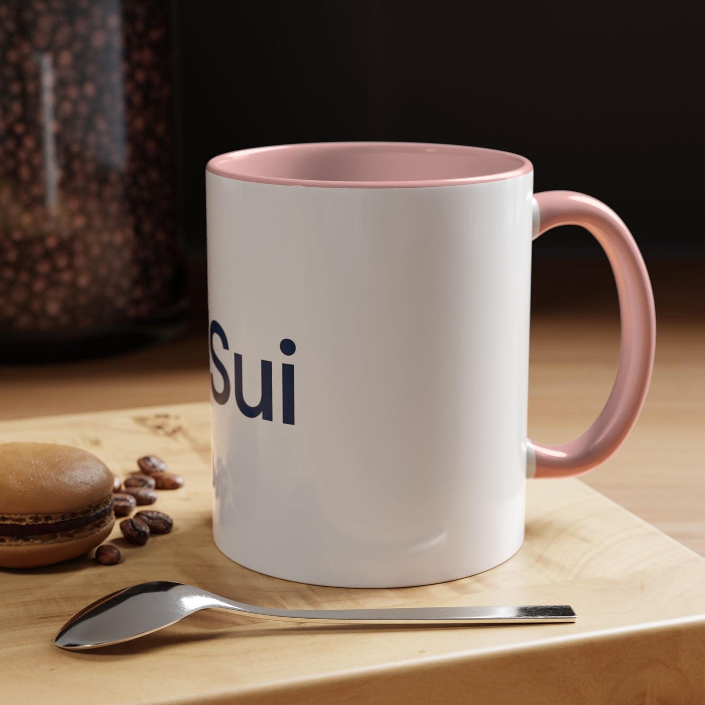 SUI Stylish Accent Coffee Mug - Unique Sui Logo Design, Perfect Gift for Coffee Lovers, Home, Office, or as a Fun Collectible