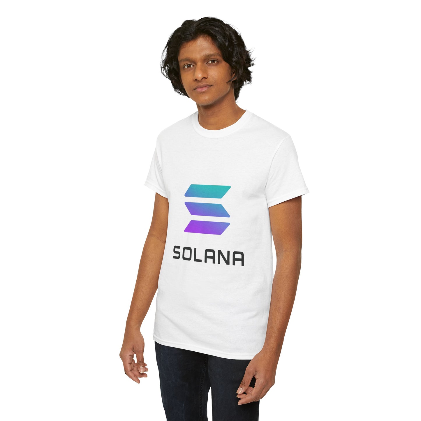 Solana Unisex Heavy Cotton Tee, Crypto Apparel, Gamer Shirt, Tech Enthusiast Wear, Unique Gift for Blockchain Lovers, Trending Fashion