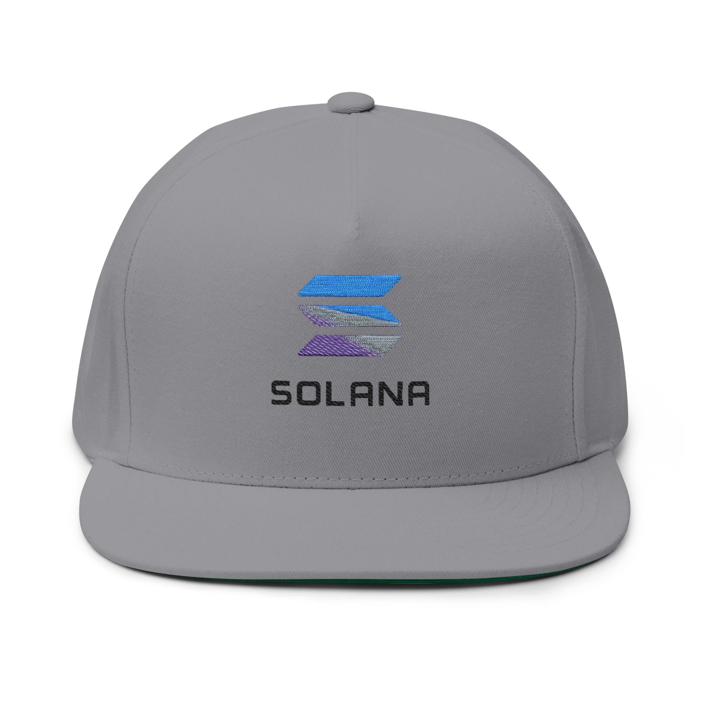 Solana Stylish Flat Bill Cap with Embroidery for Trendsetters, Unique Gift, Streetwear Accessory, Fashion Statement, Cool Headwear