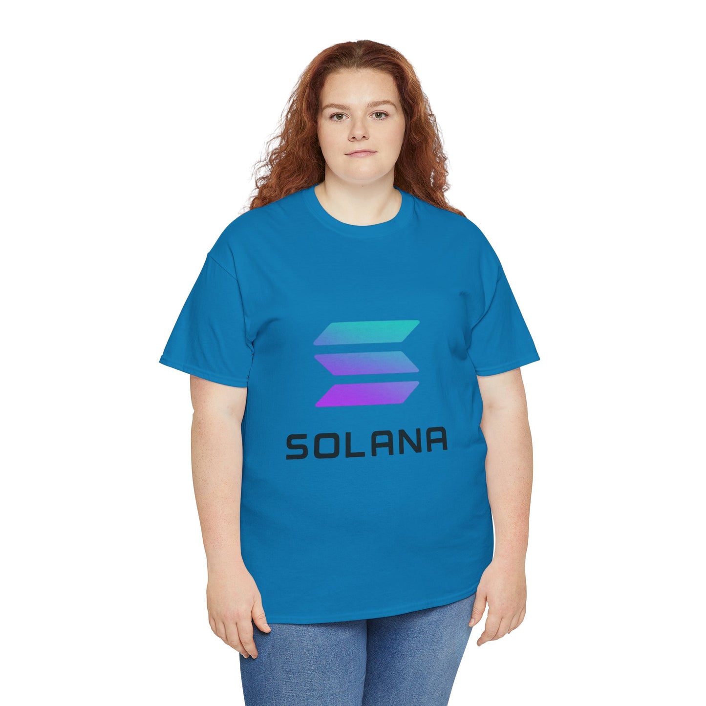 Solana Unisex Heavy Cotton Tee, Crypto Apparel, Gamer Shirt, Tech Enthusiast Wear, Unique Gift for Blockchain Lovers, Trending Fashion