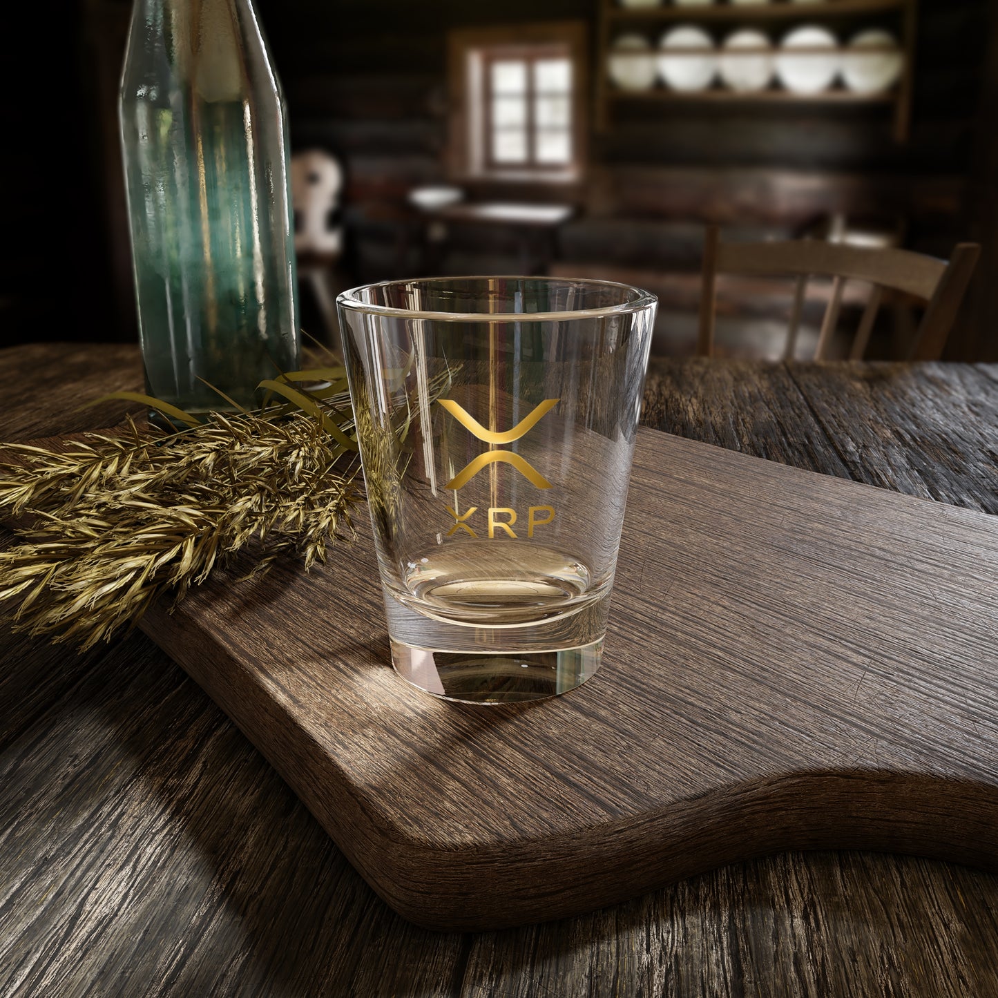 XRP Logo Shot Glass | Unique 1.5oz Glass for Collectors, Parties, Gifts, Home Bars, Special Occasions