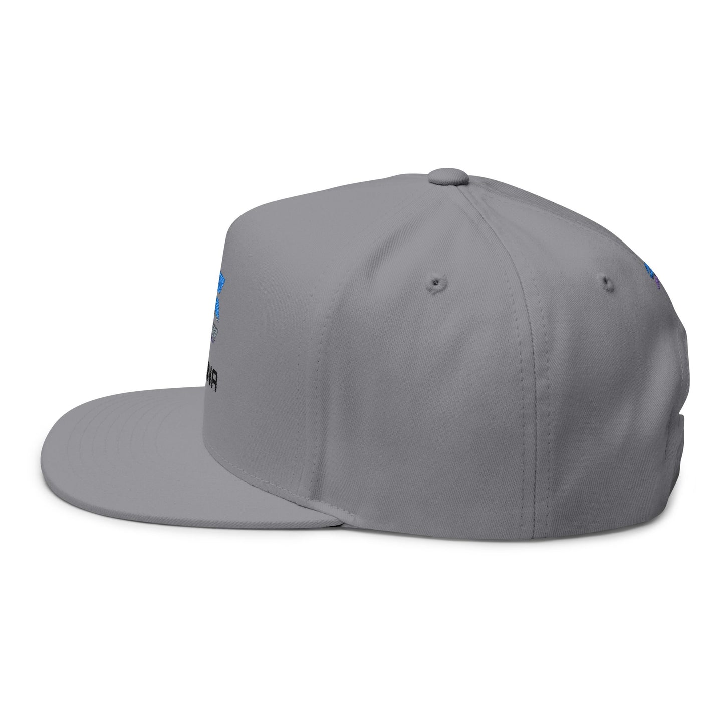 Solana Stylish Flat Bill Cap with Embroidery for Trendsetters, Unique Gift, Streetwear Accessory, Fashion Statement, Cool Headwear