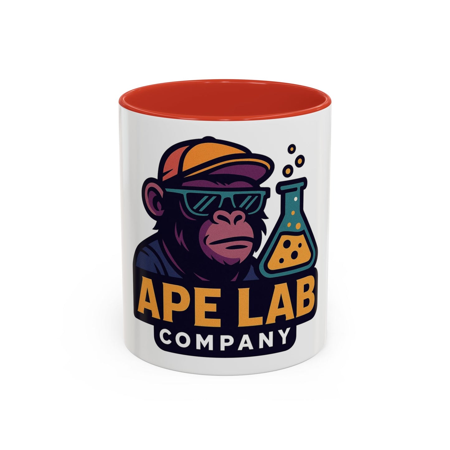 Ape Lab Accent Coffee Mug, Unique Gift, Scientist Drinkware, Birthday, Instant Collection, Office Decor, Customizable Design