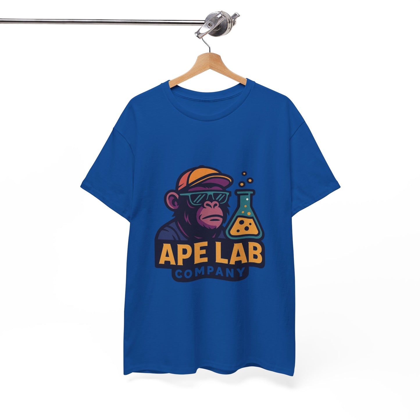 Ape Lab Company Unisex Heavy Cotton Tee - Fun and Stylish Tee for Science Lovers, Perfect for Casual Wear, Gifts, Birthdays, and Parties