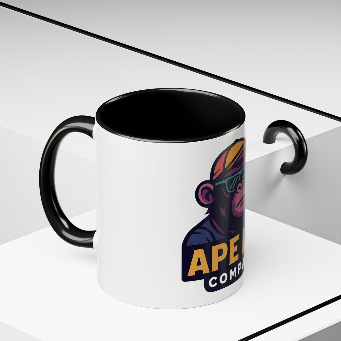 Ape Lab Accent Coffee Mug, Unique Gift, Scientist Drinkware, Birthday, Instant Collection, Office Decor, Customizable Design