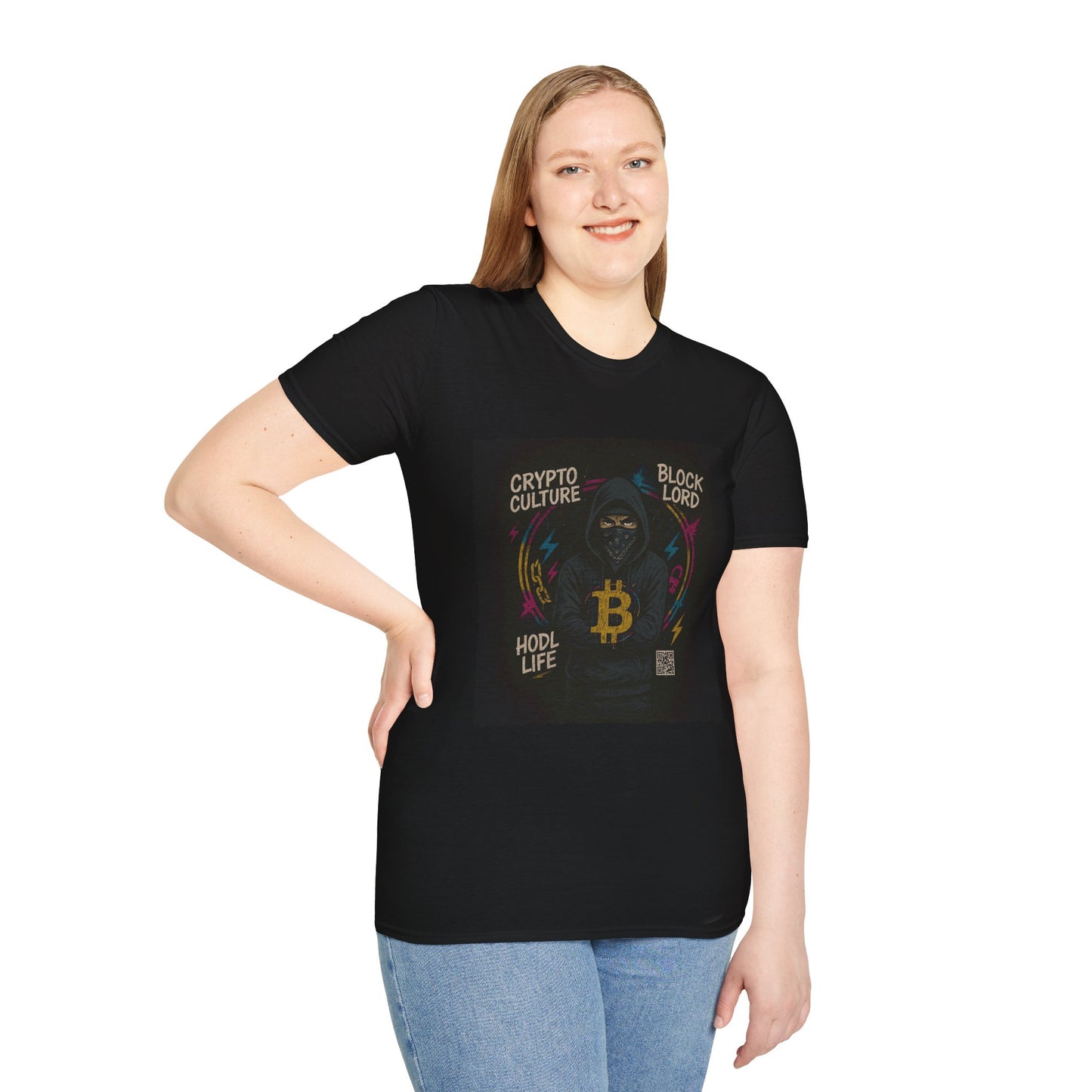 Crypto Culture Unisex Softstyle T-Shirt, Hodl Life Tee, Cryptocurrency Gift, Bitcoin Shirt, Block Lord Merch, Digital Asset Apparel