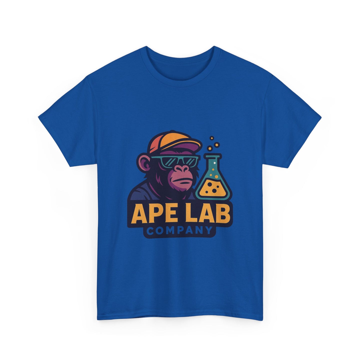 Ape Lab Company Unisex Heavy Cotton Tee - Fun and Stylish Tee for Science Lovers, Perfect for Casual Wear, Gifts, Birthdays, and Parties