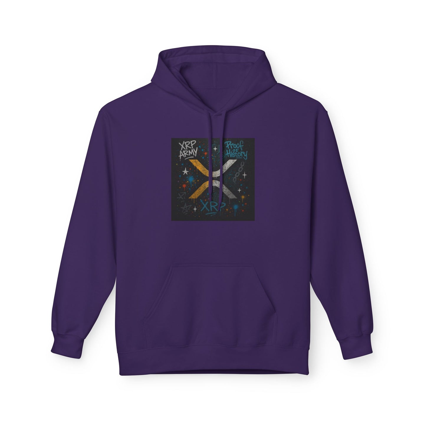 XRP Cosmic Vibes Hoodie, Unisex Graphic Sweatshirt for Cozy Nights, Perfect for Sci-Fi Lovers, Christmas Gifts, Starry Nightwear
