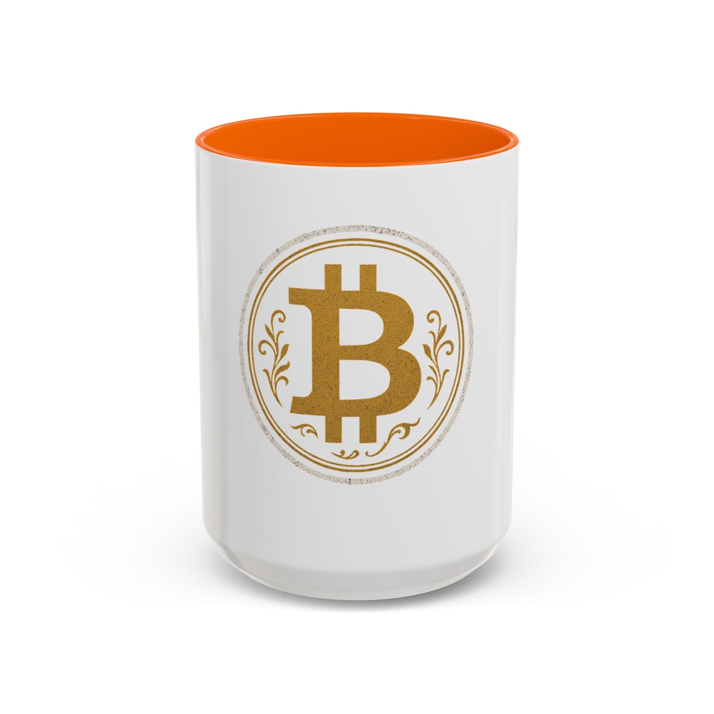 Bitcoin Accent Coffee Mug, Cryptocurrency Gift, Office Mug, Personalized Coffee Cup, Digital Currency Lover