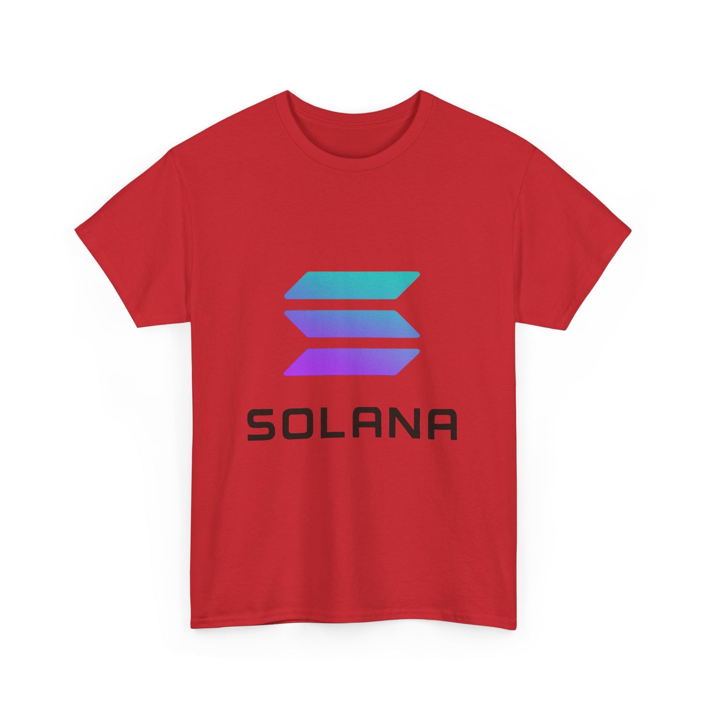 Solana Unisex Heavy Cotton Tee, Crypto Apparel, Gamer Shirt, Tech Enthusiast Wear, Unique Gift for Blockchain Lovers, Trending Fashion