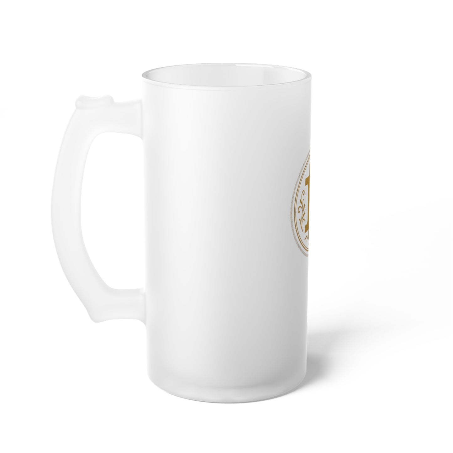 Bitcoin Frosted Glass Beer Mug with Bitcoin Design | Unique Gift for Crypto Enthusiasts | Perfect for Parties, Gifting, Celebrations and Home Bar