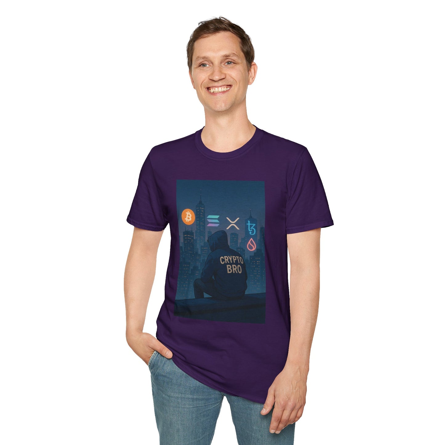 Crypto Bro T-Shirt, Bitcoin, Cryptocurrency Fan Shirt, Gamer Tee, Perfect Gift for Tech Enthusiasts, Casual Wear