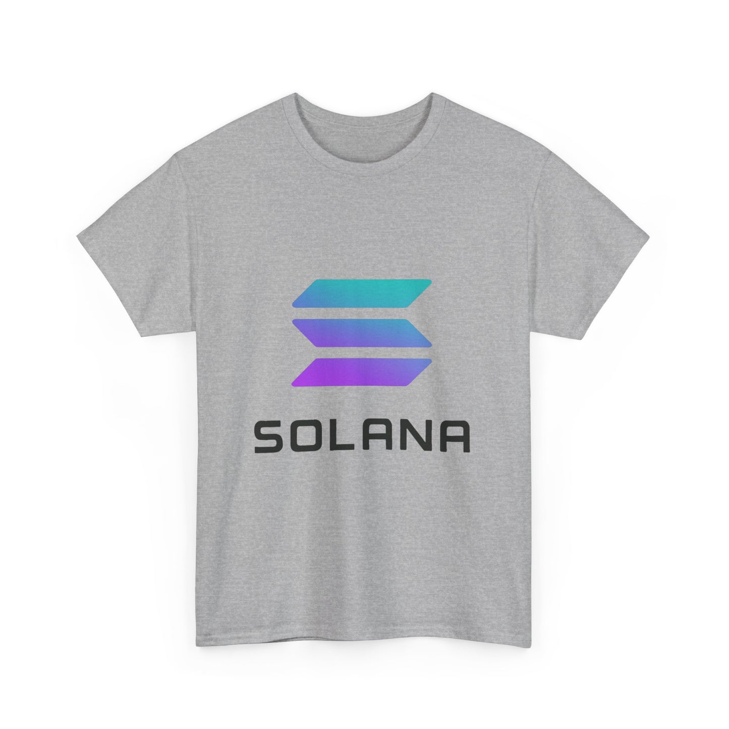 Solana Unisex Heavy Cotton Tee, Crypto Apparel, Gamer Shirt, Tech Enthusiast Wear, Unique Gift for Blockchain Lovers, Trending Fashion