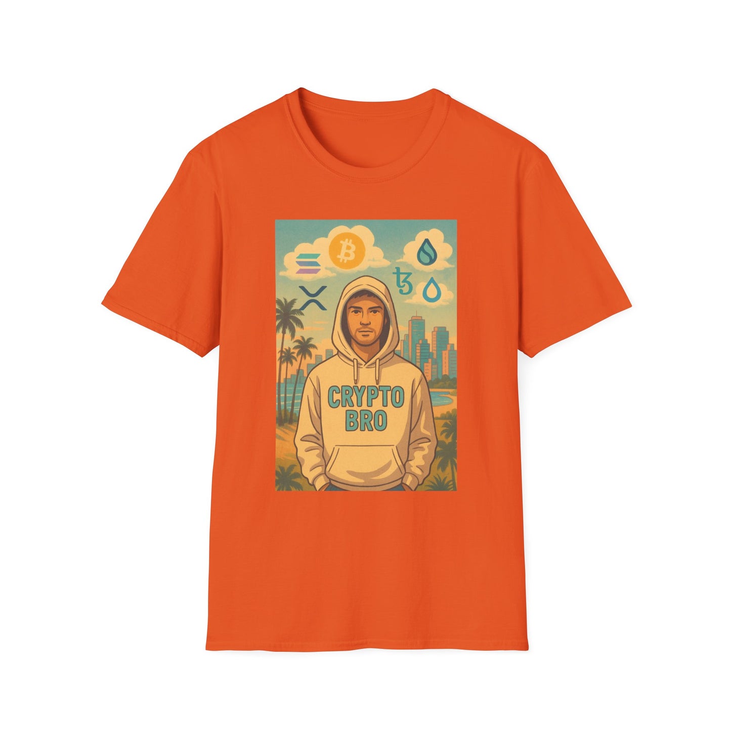 Crypto Bro Miami Unisex Softstyle T-Shirt