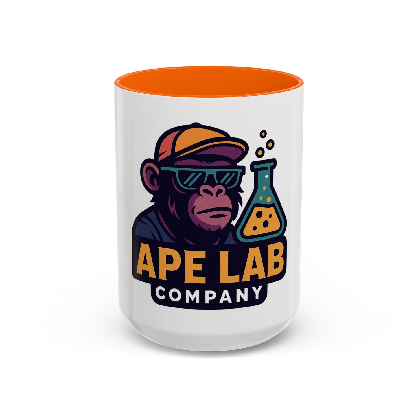 Ape Lab Accent Coffee Mug, Unique Gift, Scientist Drinkware, Birthday, Instant Collection, Office Decor, Customizable Design