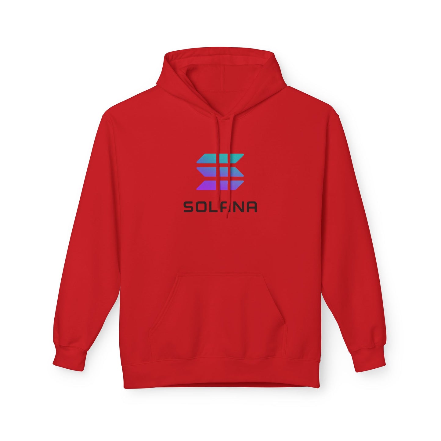 Solana Logo Fleece Hoodie | Cozy Midweight Sweatshirt for Fans, Unisex Gift, Casual Wear, Tech Enthusiast Apparel