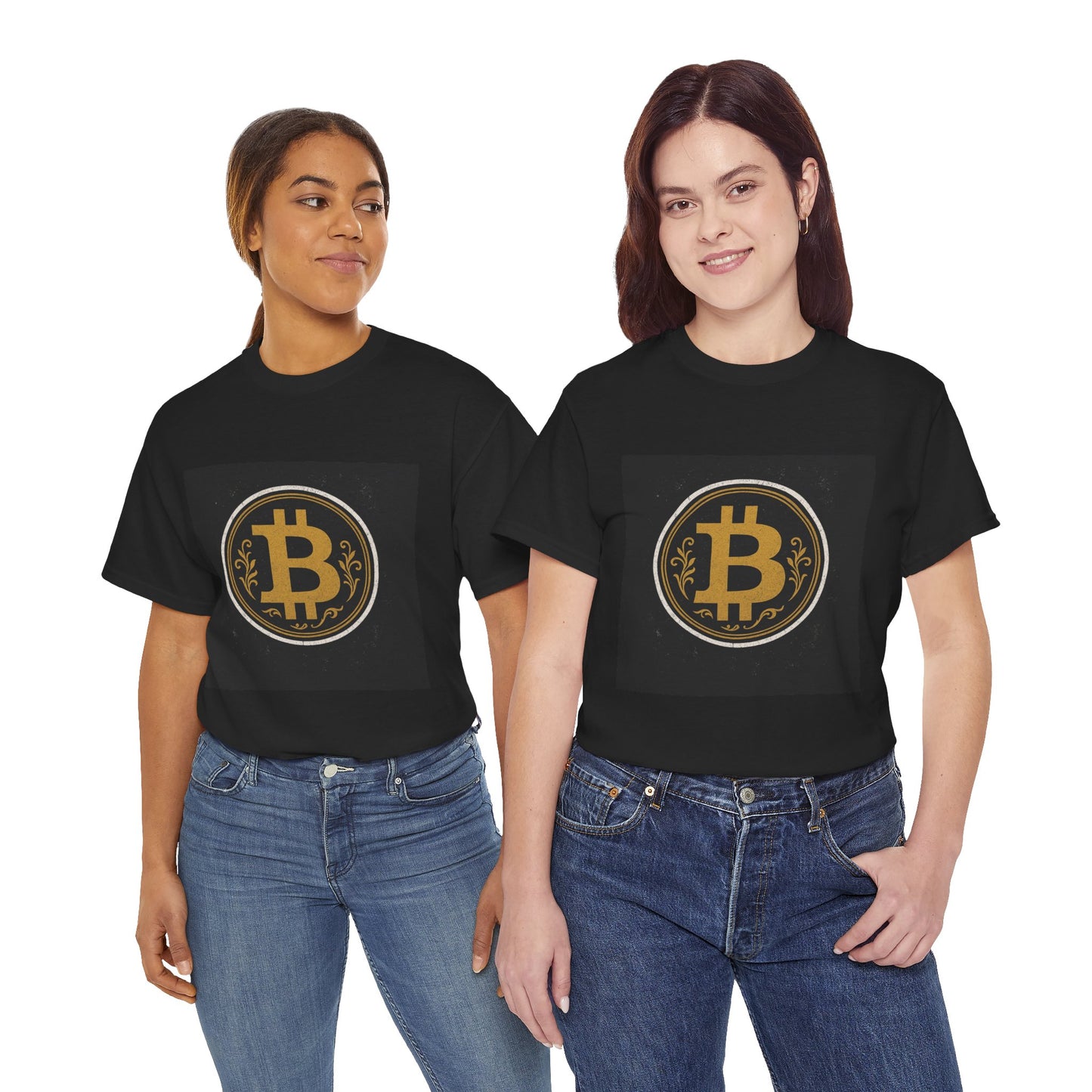Bitcoin Graphic Tee, Unisex Heavy Cotton T-Shirt, Cryptocurrency Apparel, Bitcoin Lover Gift, Trendy Bitcoin Shirt