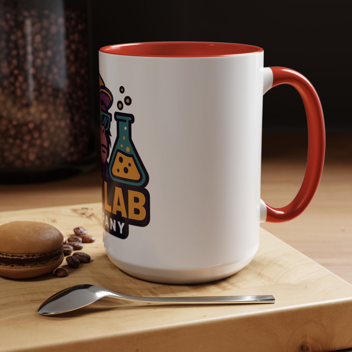 Ape Lab Accent Coffee Mug, Unique Gift, Scientist Drinkware, Birthday, Instant Collection, Office Decor, Customizable Design