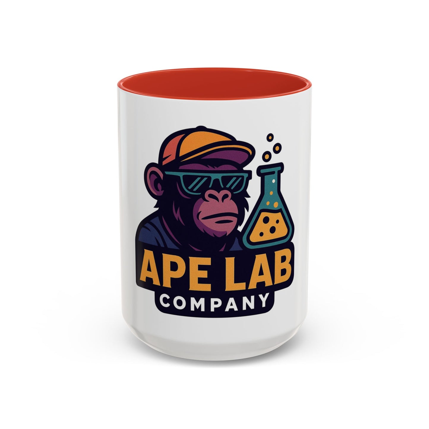 Ape Lab Accent Coffee Mug, Unique Gift, Scientist Drinkware, Birthday, Instant Collection, Office Decor, Customizable Design