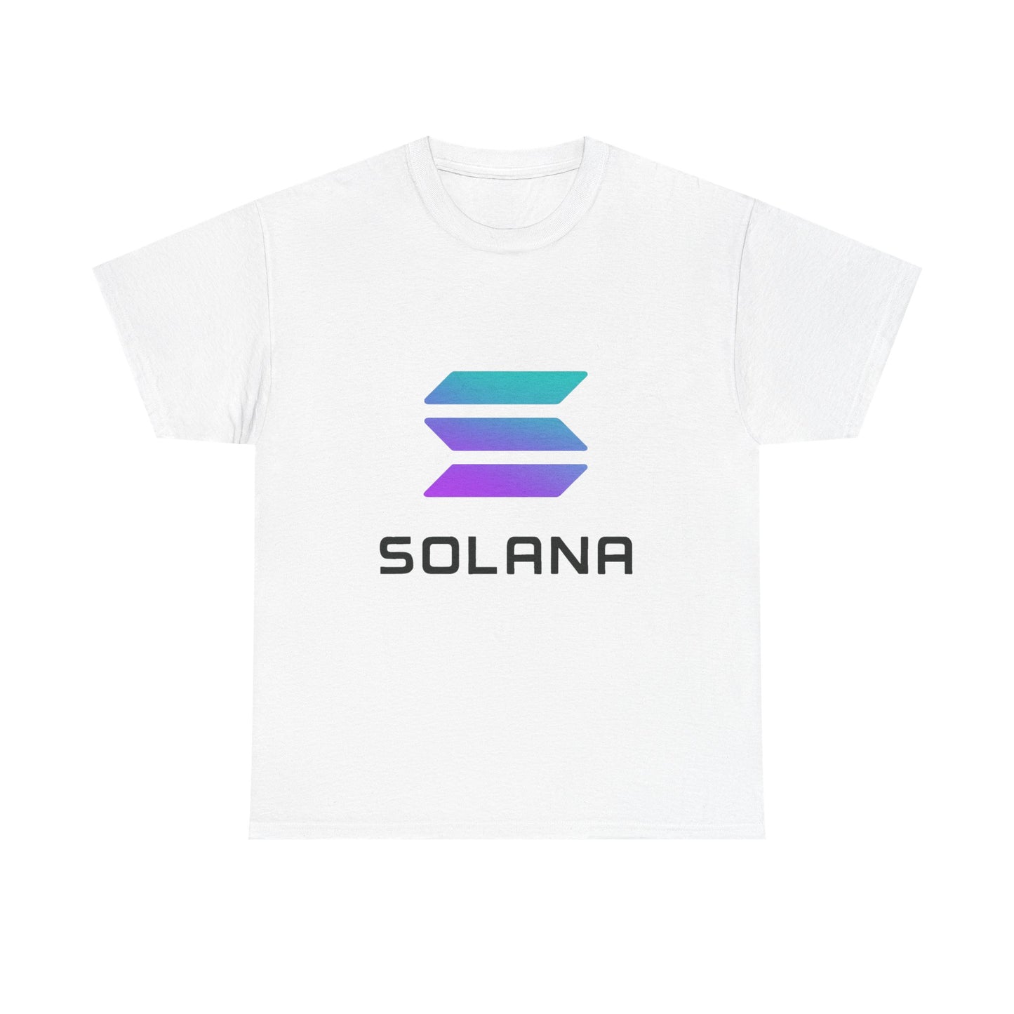Solana Unisex Heavy Cotton Tee, Crypto Apparel, Gamer Shirt, Tech Enthusiast Wear, Unique Gift for Blockchain Lovers, Trending Fashion