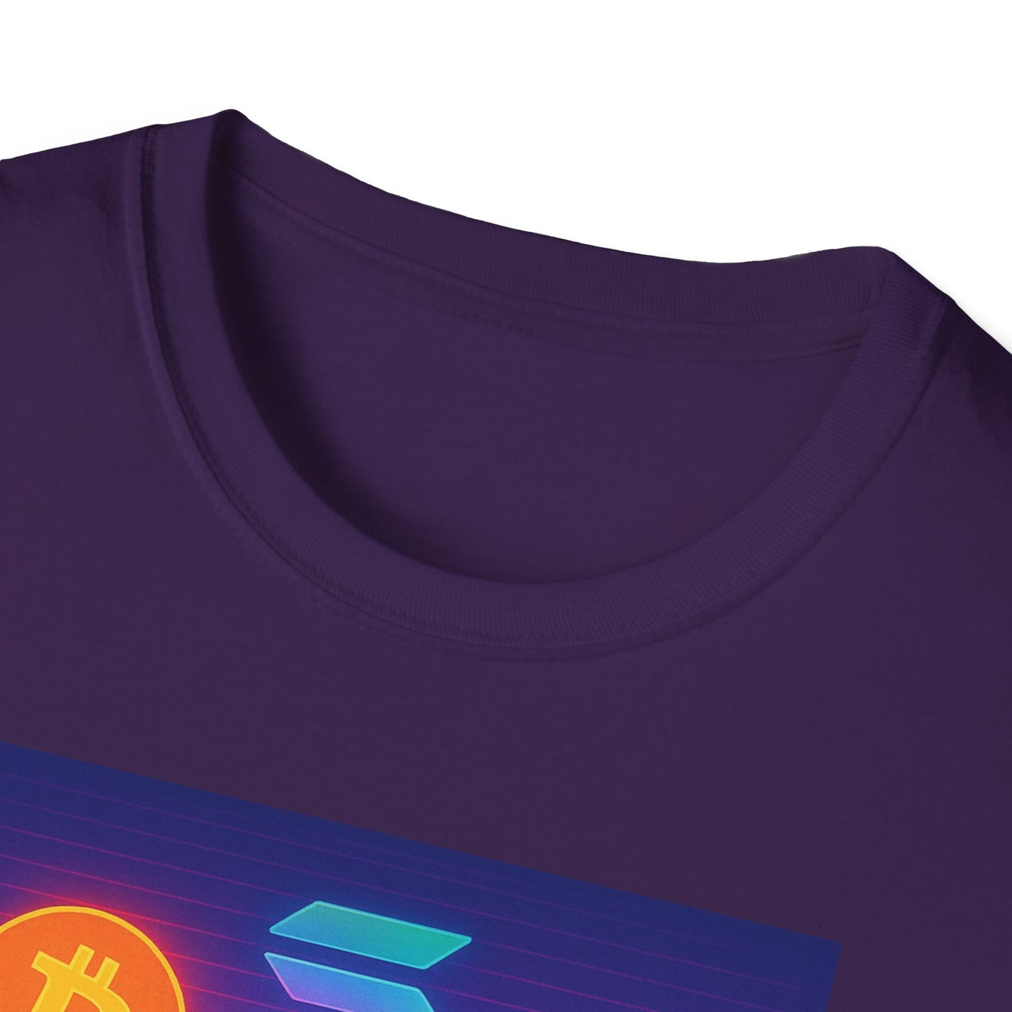 Crypto Bro Miami Neon T-Shirt, Unisex Softstyle Tee for Crypto Lovers, Bitcoin Merch, Tech Apparel, Gamer Shirt, Unique Gift Idea