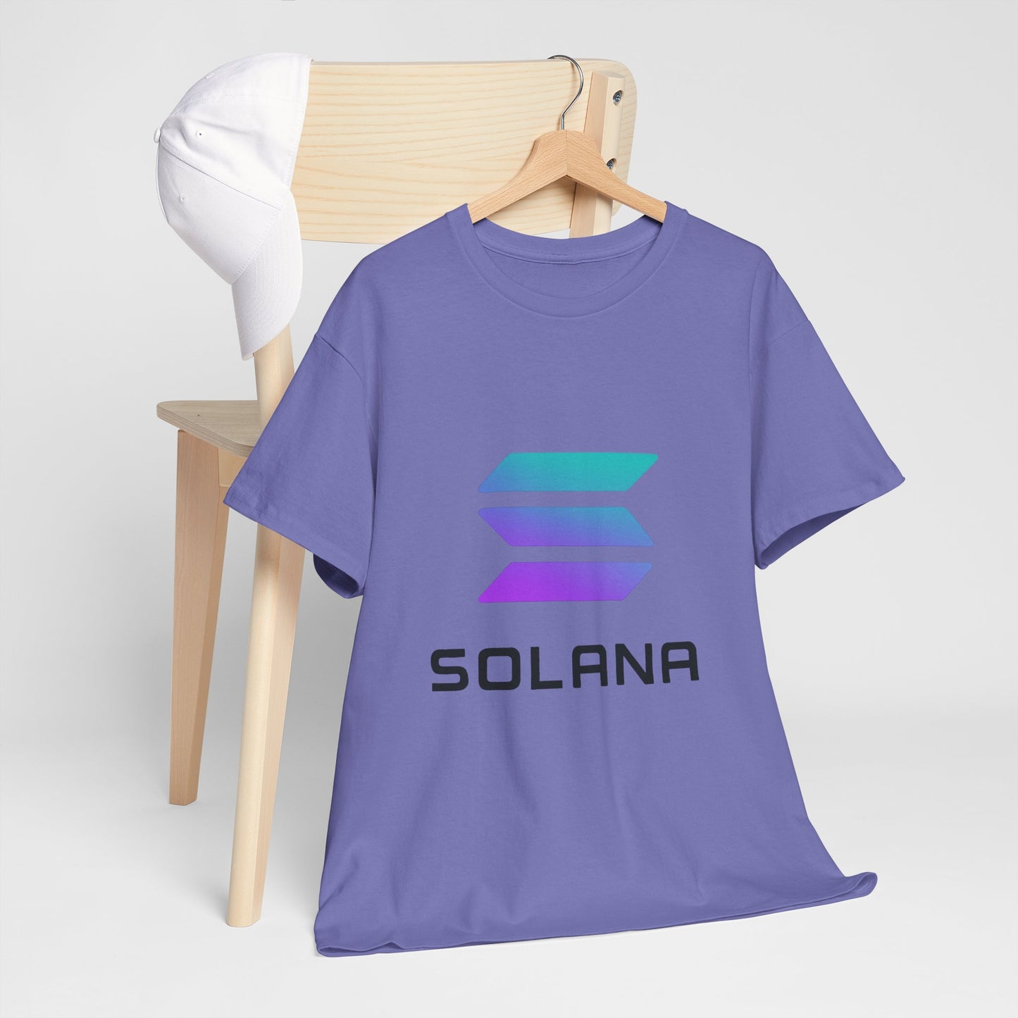 Solana Unisex Heavy Cotton Tee, Crypto Apparel, Gamer Shirt, Tech Enthusiast Wear, Unique Gift for Blockchain Lovers, Trending Fashion