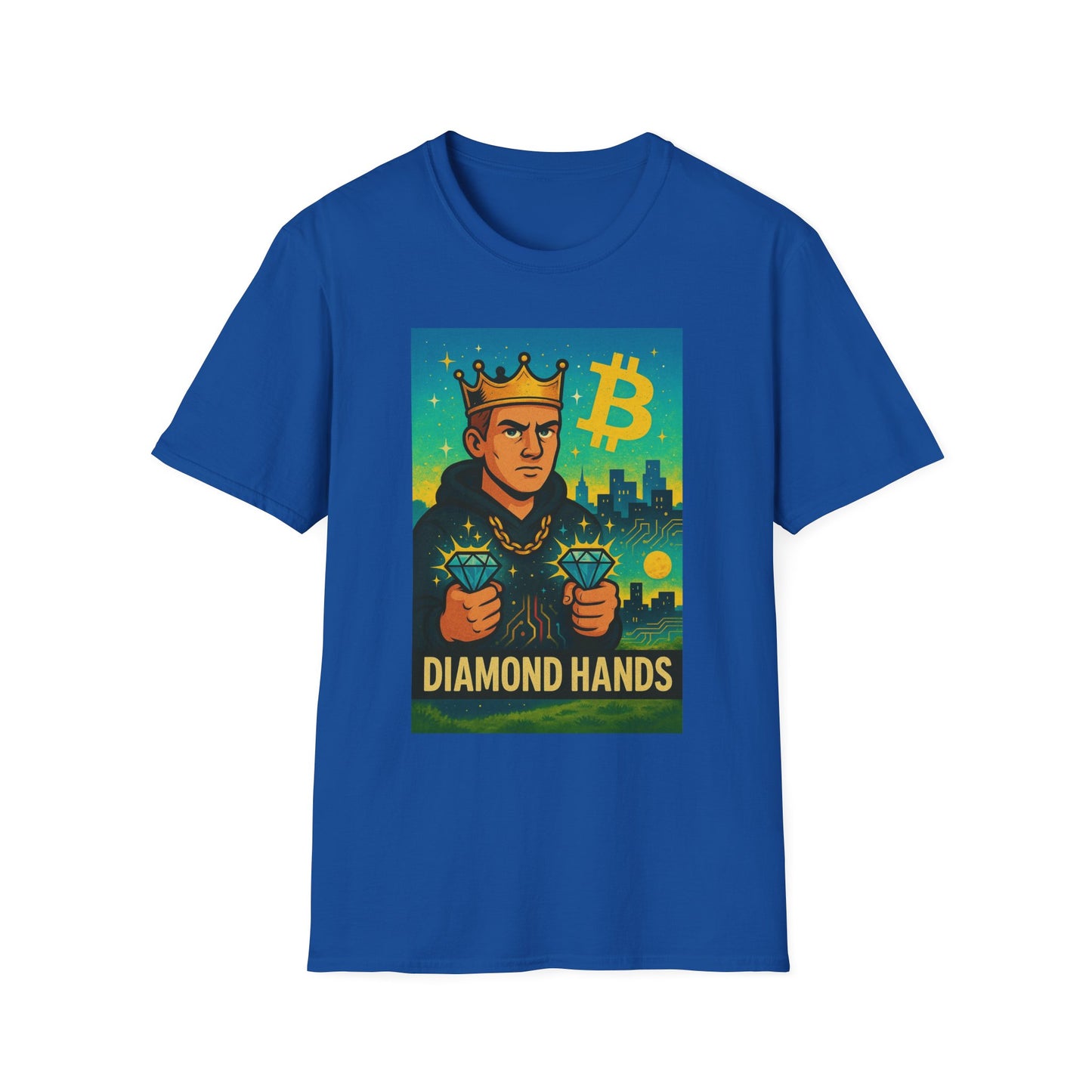 Crypto Enthusiast Unisex T-Shirt - "Diamond Hands" Funny Bitcoin Tee, Gift for Investors, Meme Shirt, Crypto Lover Apparel