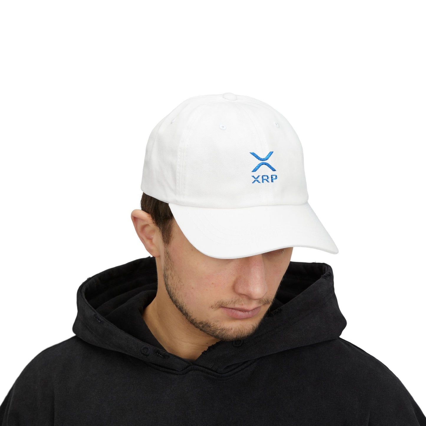 XRP Classic Dad Cap, Adjustable Baseball Hat for Men, Trendy Accessory for Crypto Lovers, Gift for Father's Day, Casual Outdoor Wear