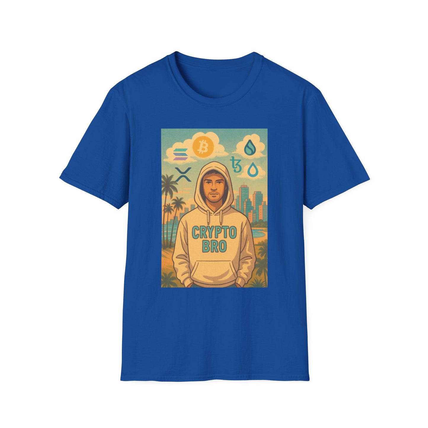 Crypto Bro Miami Unisex Softstyle T-Shirt