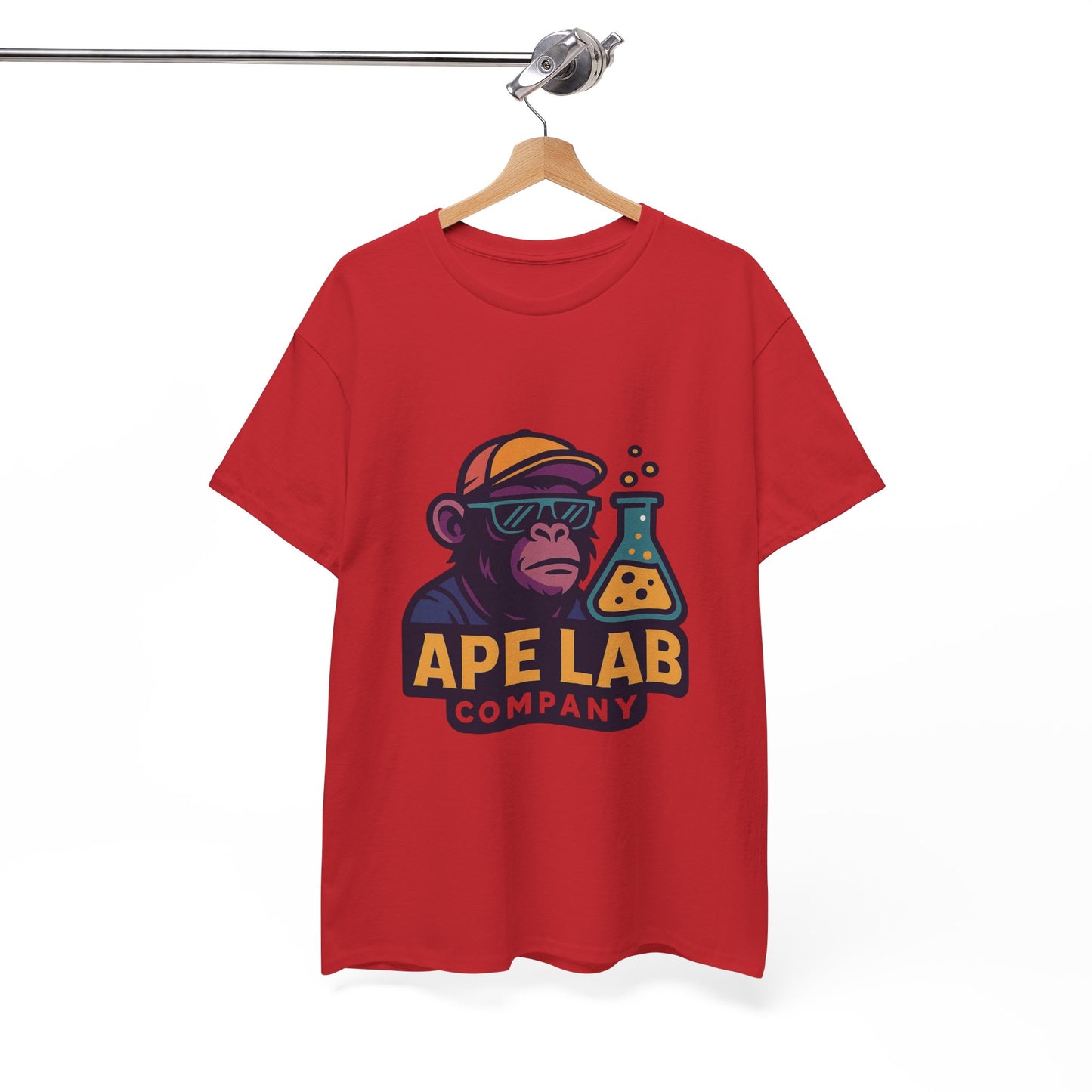 Ape Lab Company Unisex Heavy Cotton Tee - Fun and Stylish Tee for Science Lovers, Perfect for Casual Wear, Gifts, Birthdays, and Parties