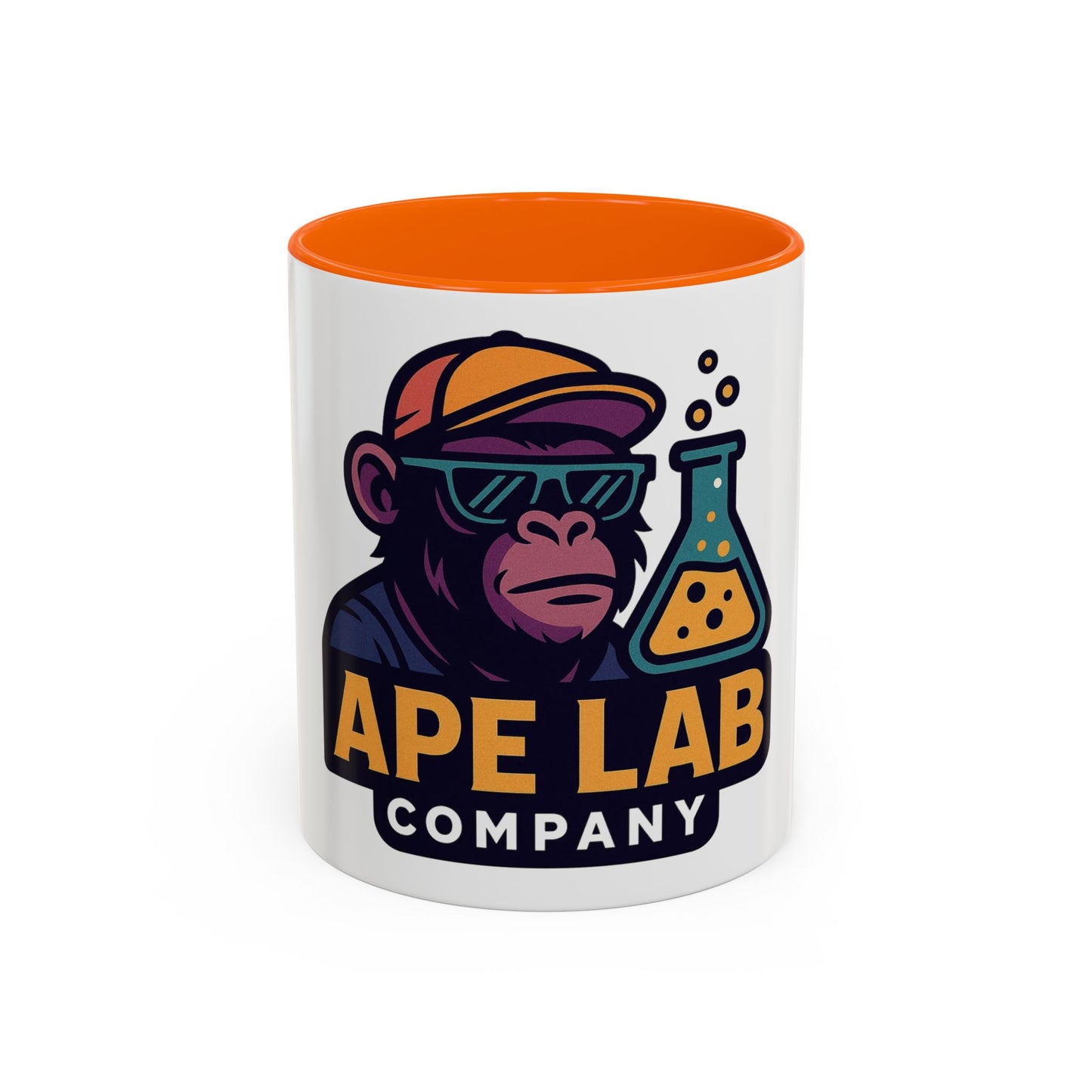 Ape Lab Accent Coffee Mug, Unique Gift, Scientist Drinkware, Birthday, Instant Collection, Office Decor, Customizable Design