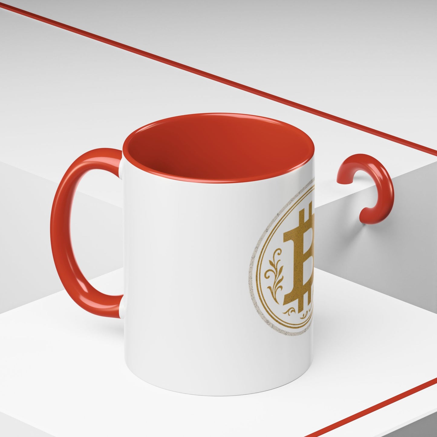 Bitcoin Accent Coffee Mug, Cryptocurrency Gift, Office Mug, Personalized Coffee Cup, Digital Currency Lover
