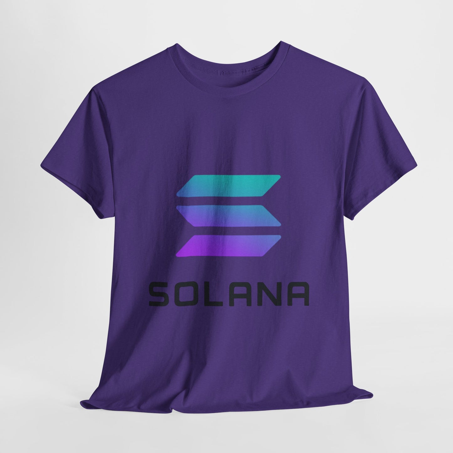 Solana Unisex Heavy Cotton Tee, Crypto Apparel, Gamer Shirt, Tech Enthusiast Wear, Unique Gift for Blockchain Lovers, Trending Fashion