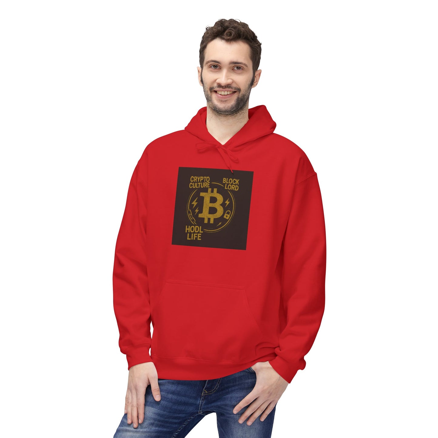Bitcoin Hoodie of Life: Unisex Softstyle Fleece Hoodie, Casual Wear, Gift for Him/Her, Birthday, Everyday Comfort