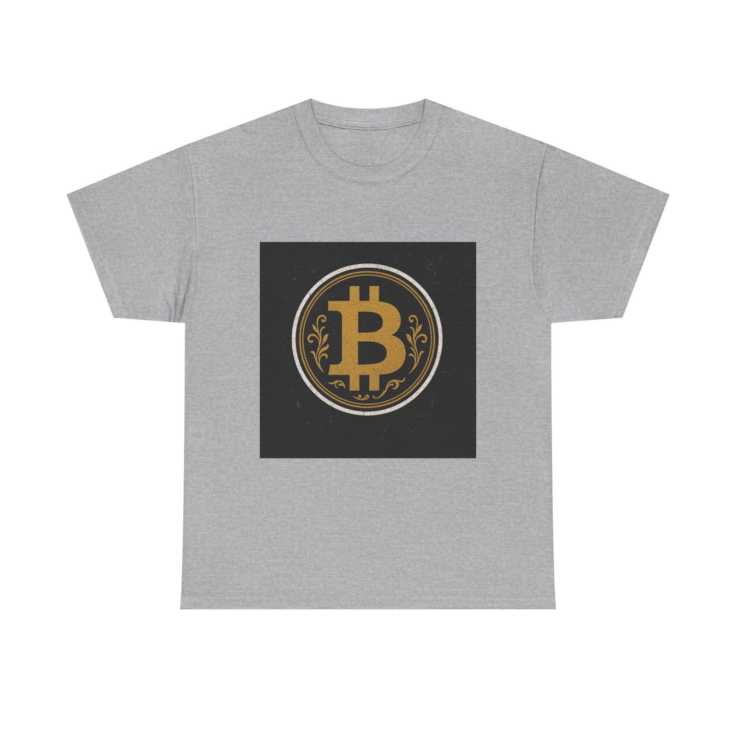 Bitcoin Graphic Tee, Unisex Heavy Cotton T-Shirt, Cryptocurrency Apparel, Bitcoin Lover Gift, Trendy Bitcoin Shirt