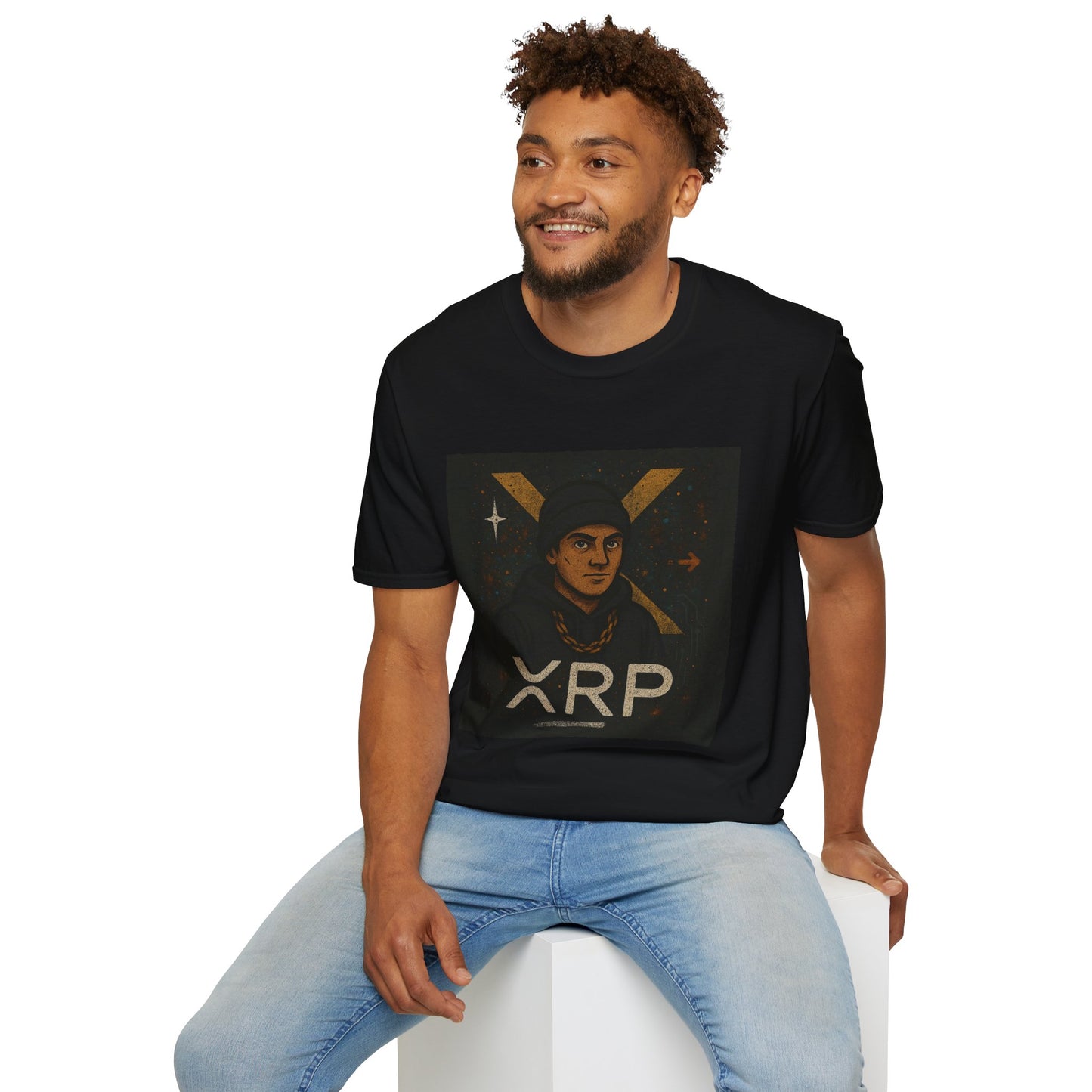 Crypto Art Unisex T-Shirt, XRP Shirt, Digital Currency Gift, Trendy Tee for Men & Women, Retro Style Fashion, Blockchain Enthusiast