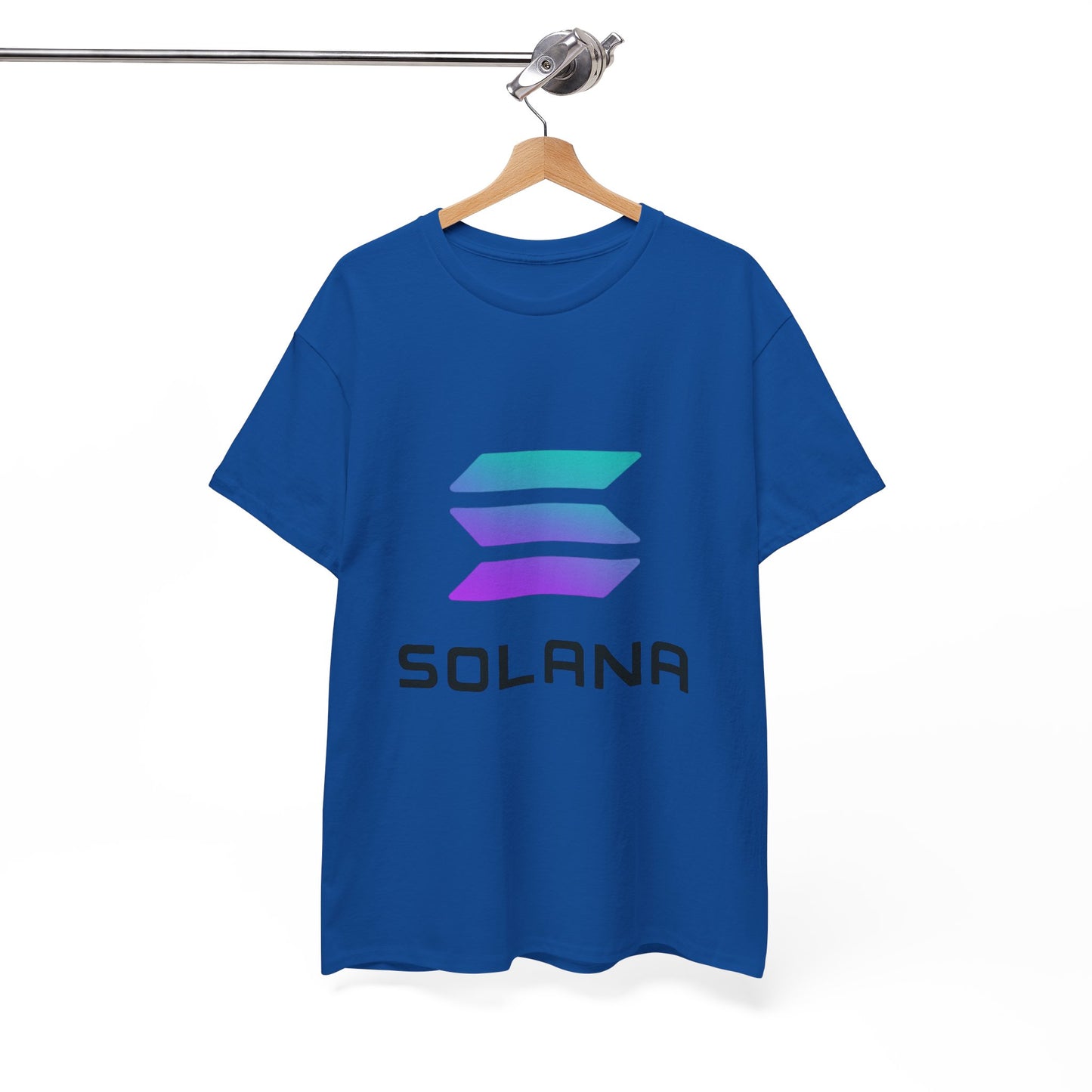 Solana Unisex Heavy Cotton Tee, Crypto Apparel, Gamer Shirt, Tech Enthusiast Wear, Unique Gift for Blockchain Lovers, Trending Fashion